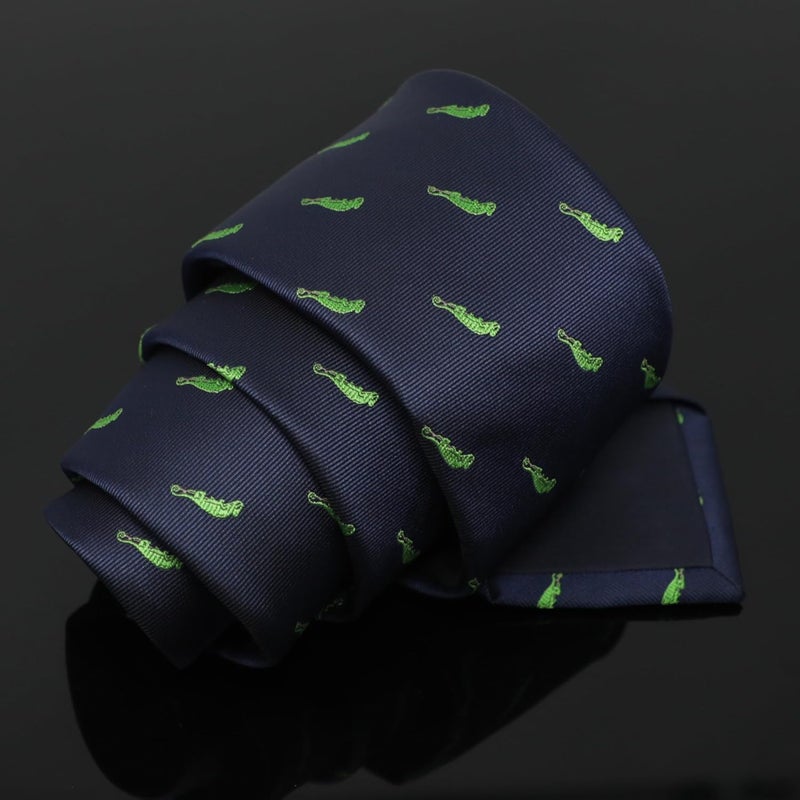 MENDEPOT Animal Pattern Necktie With Gift Box Sea Animal Pattern Tie Father's Day Birthday Gift Tie - Image 3